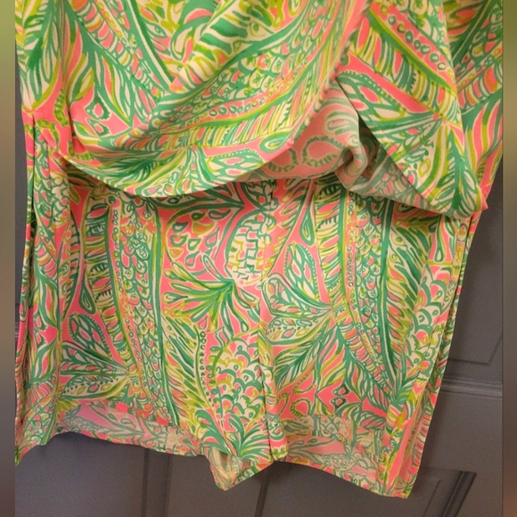 Lilly Pullizter Ronnie Romper Mandevilla Baby Fins and Flippers Print. Size 8. - Picture 3 of 5